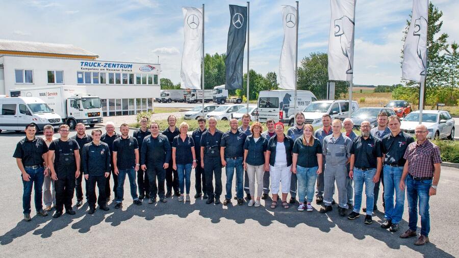 Das Team vom Truck Zentrum Sachsen